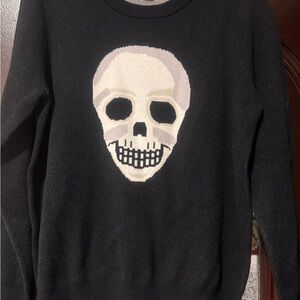 Black Skull Sweater